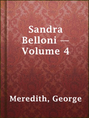 cover image of Sandra Belloni — Volume 4